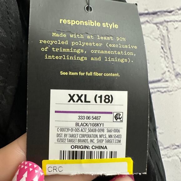 Art Class Black Leopard Print Ruffle Skirt Girls Size XXL 18 NEW Flowy Summer - Picture 6 of 6